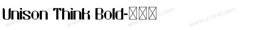 Unison Think Bold字体转换